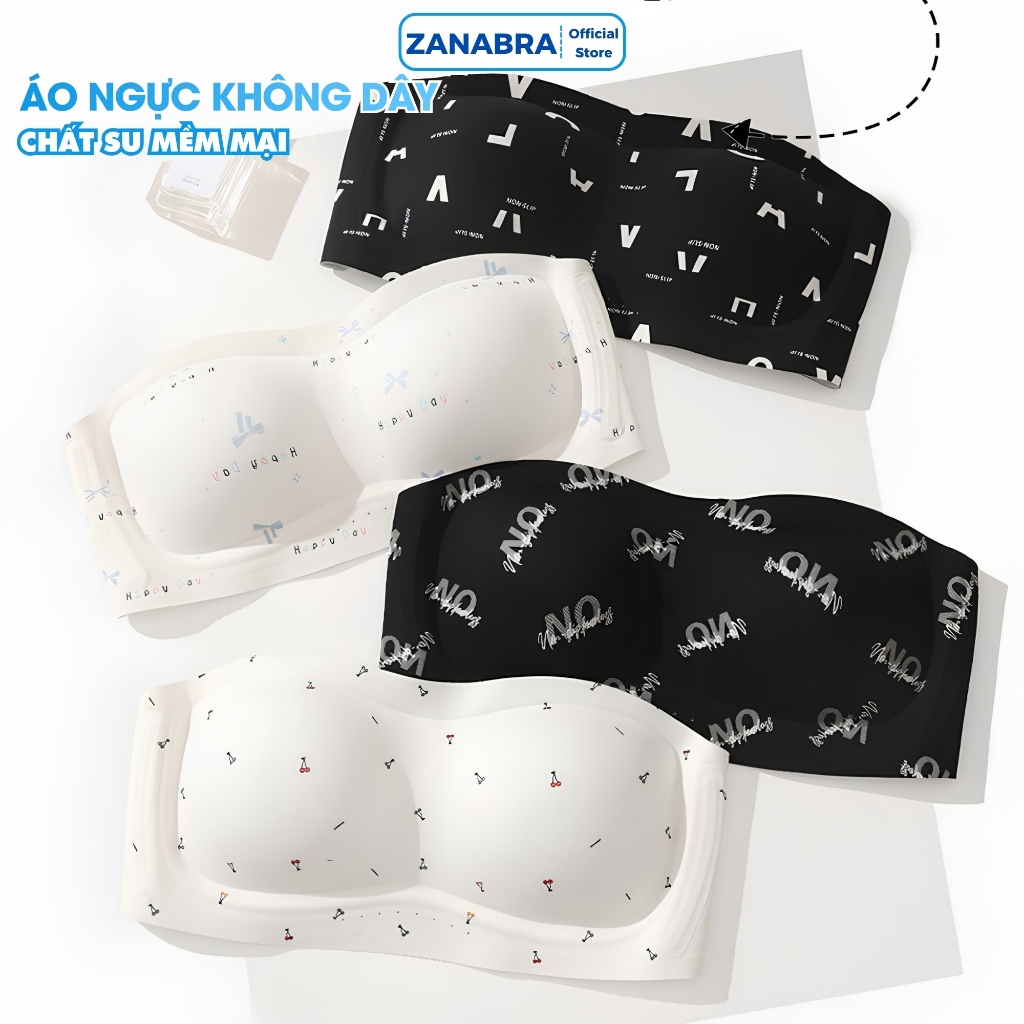 [ Hàng Mới Về ] Áo Ngực, Áo Lót Nữ Không Dây Nâng V1 Không Gọng Có Mút Gom Quả Chống Xệ ZANABRA A620