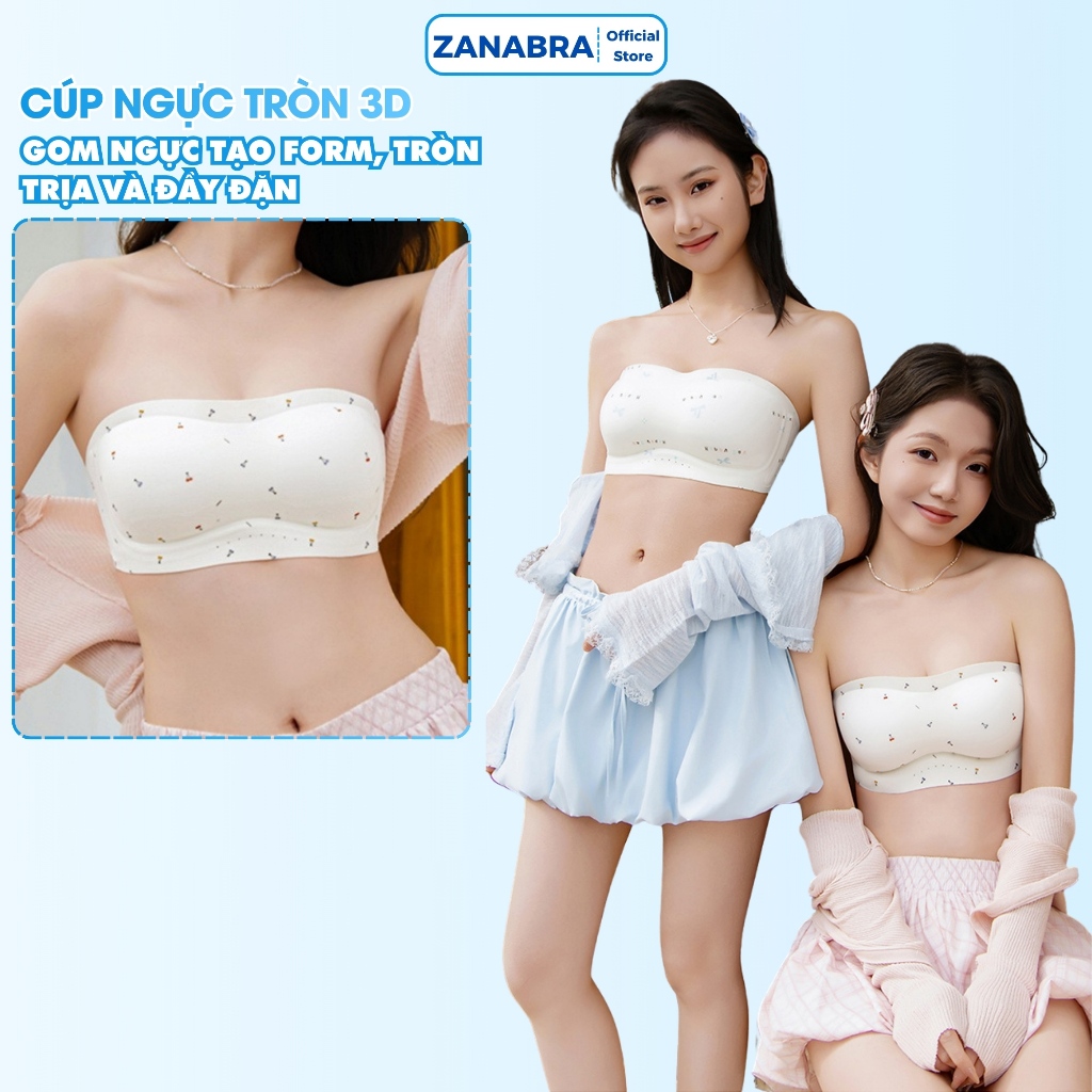 [ Hàng Mới Về ] Áo Ngực, Áo Lót Nữ Không Dây Nâng V1 Không Gọng Có Mút Gom Quả Chống Xệ ZANABRA A620