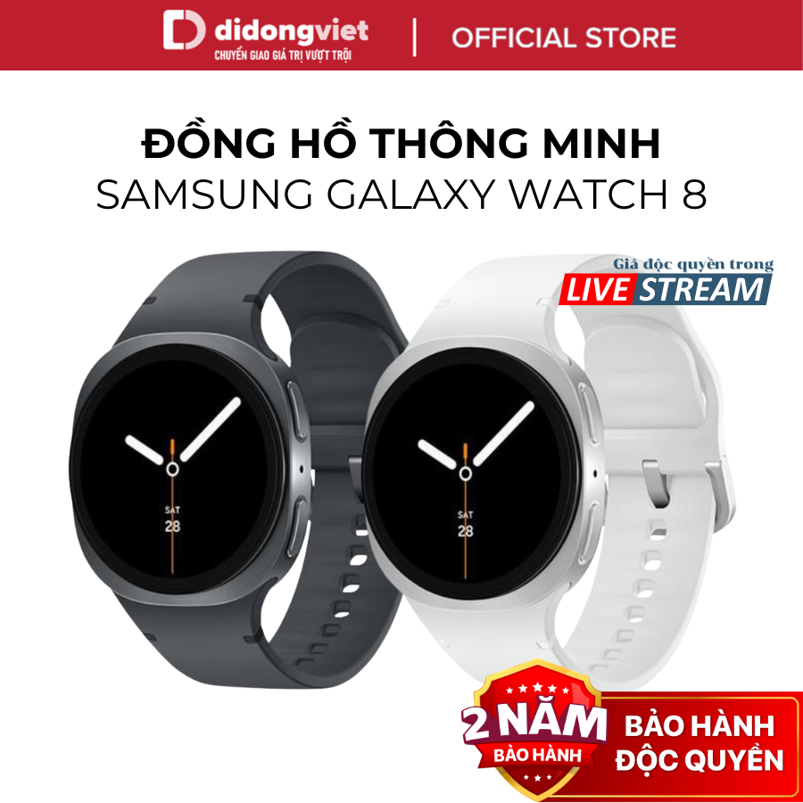 (KOL) Đồng Hồ Thông Minh Samsung Galaxy Watch 8 44mm L330 - Định Vị, Theo Dõi Sức Khỏe - Hàng Chính Hãng