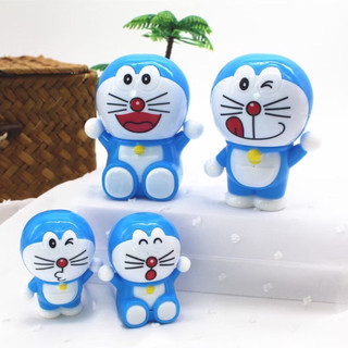 [Combo 2] Set 4 Doremon Xanh, Doremon To nhựa trang trí bánh kem, Bánh sinh nhật