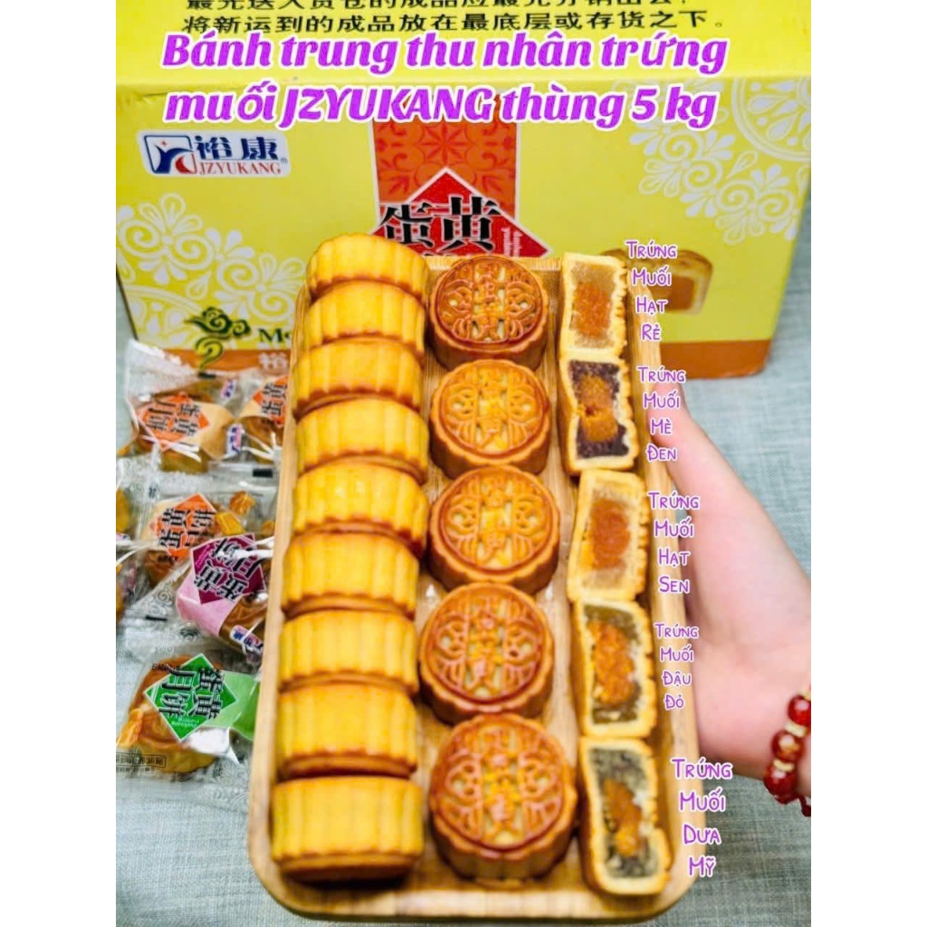 Giá sỉ 1 thùng 5kg (khoảng 120 chiếc) bánh trung thu mini mix vị