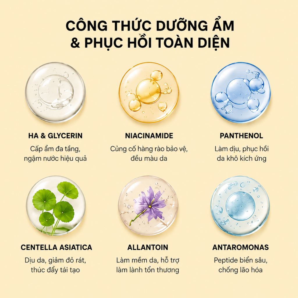 Serum Dưỡng Ẩm Dịu Nhẹ Cho Da Khô & Da Nhạy Cảm Sensitive Moisture Serum Le&Lu 30ml