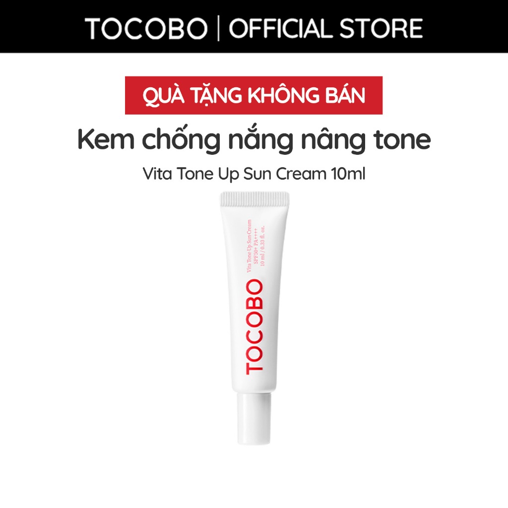 [Quà tặng] Kem chống nắng nâng tone Tocobo Vita Tone Up SPF50+ PA++++ 10ml