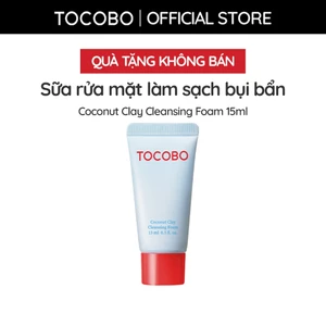 Sữa rửa mặt làm sạch bụi bẩn và thu nhỏ lỗ chân lông Tocobo Coconut Clay 15ml