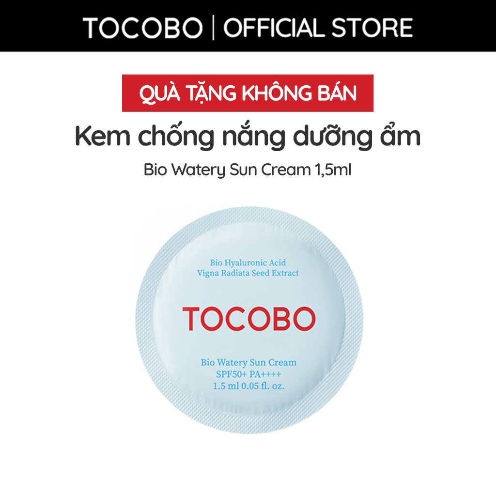 [Quà tặng] Sữa chống nắng dưỡng ẩm Tocobo Bio Watery SPF50 PA++++ 1.5ml