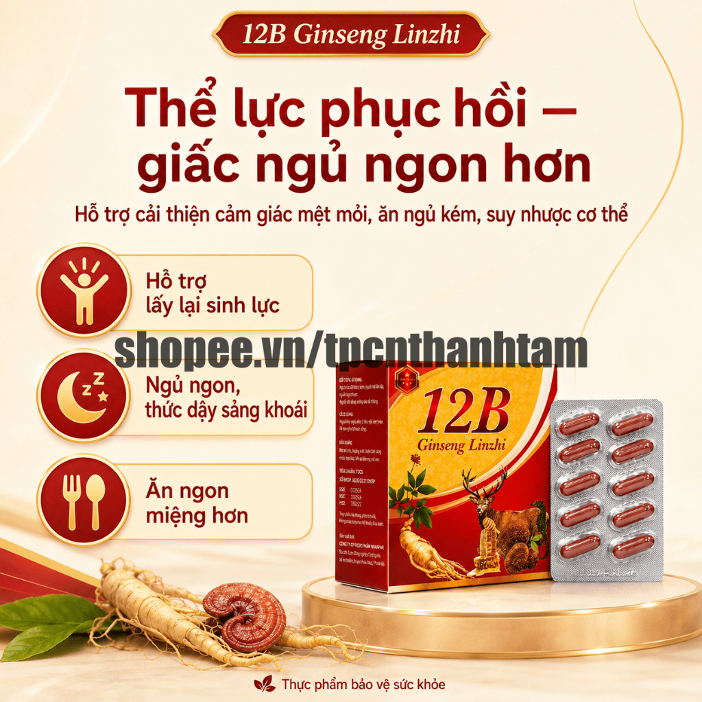 Viên uống Vitamin 12B 100V bổ sung Vitamin nhóm B tăng sức đề kháng, bồi bổ cơ thể