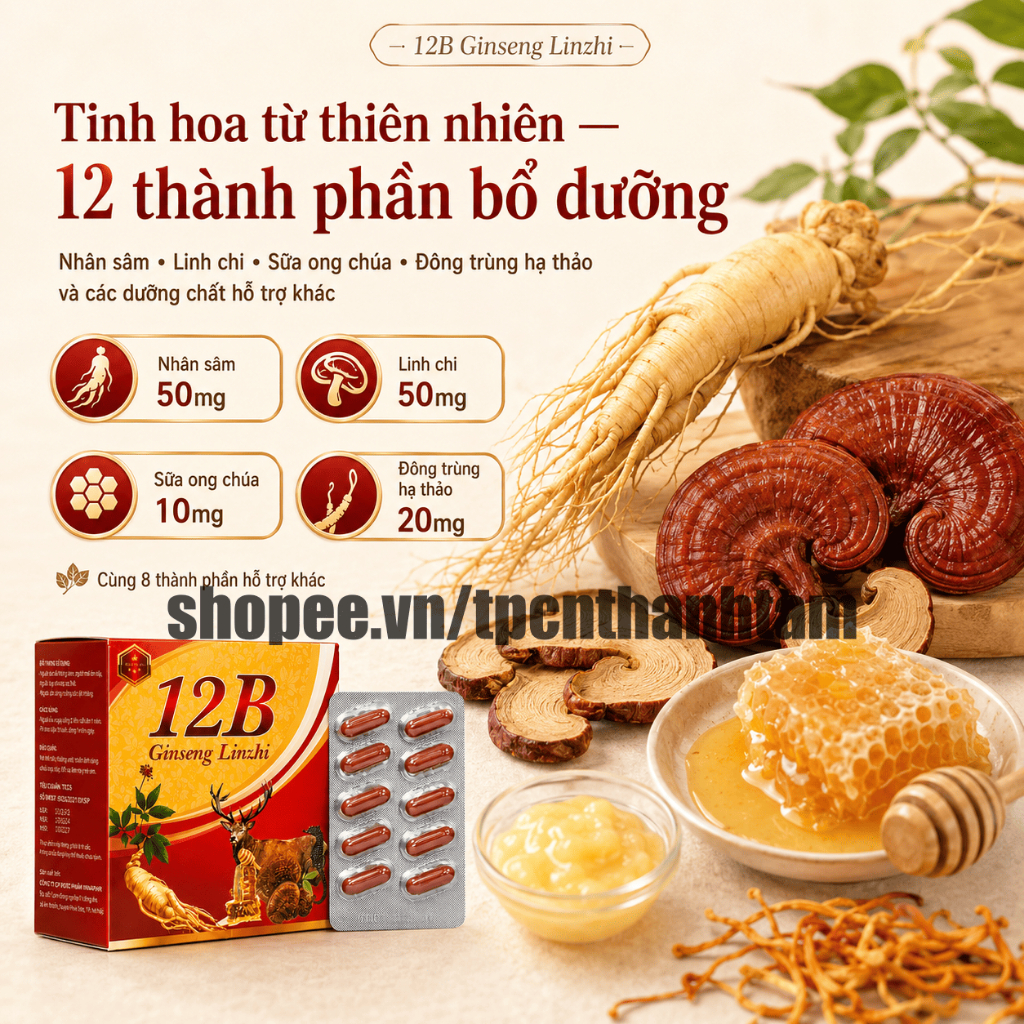 Viên uống Vitamin 12B 100V bổ sung Vitamin nhóm B tăng sức đề kháng, bồi bổ cơ thể