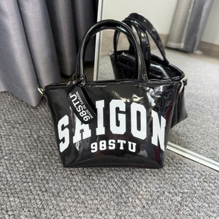 (Deal Mở Bán) Túi Xách Nữ SAIGON đeo chéo đeo vai cầm tay đẹp da trơn bóng basic siêu xinh đi chơi thời trang Túi SAIGON