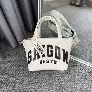 (Deal Mở Bán) Túi Xách Nữ SAIGON đeo chéo đeo vai cầm tay đẹp da trơn bóng basic siêu xinh đi chơi thời trang Túi SAIGON