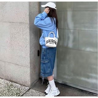 (Deal Mở Bán) Túi Xách Nữ SAIGON đeo chéo đeo vai cầm tay đẹp da trơn bóng basic siêu xinh đi chơi thời trang Túi SAIGON