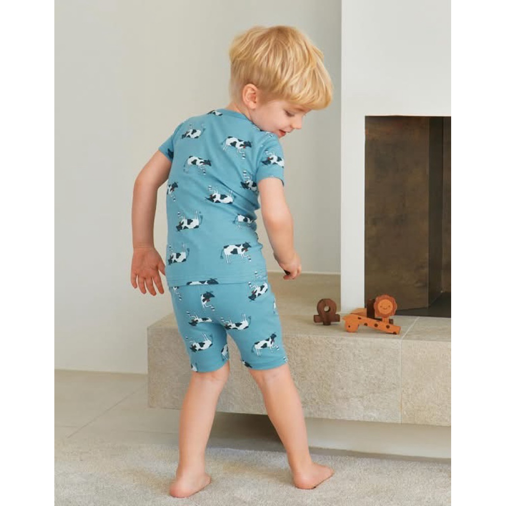 Bộ Moimoln Mỹ chất cotton modal chất mềm mát( Hàng dư xịn) hoạ tiết chú bò sữa cưng lắm