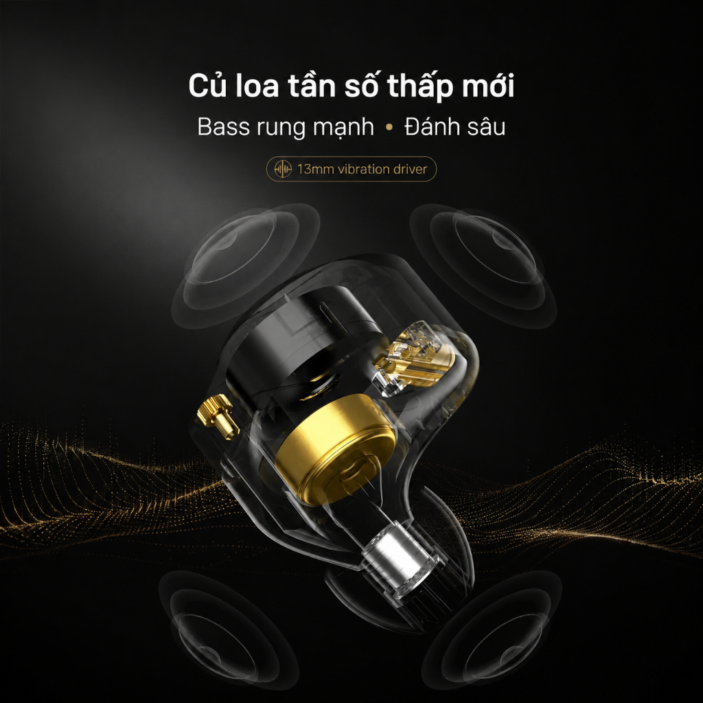 Tai nghe IEM KZ Vibe X Bass Rung Vật Lý Siêu Trầm, Gaming FPS, Nghe Nhạc, Xem phim | QMTECH STORE | BigBuy360 - bigbuy360.vn