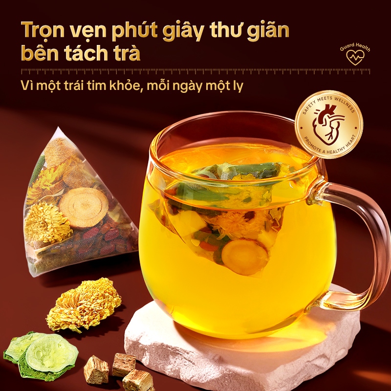 Tong Ren Tang Trà Thảo Mộc Tim Mạch Não – Hỗ Trợ Lưu Thông Máu, Giảm Mỡ Máu, Ổn Định Huyết Áp