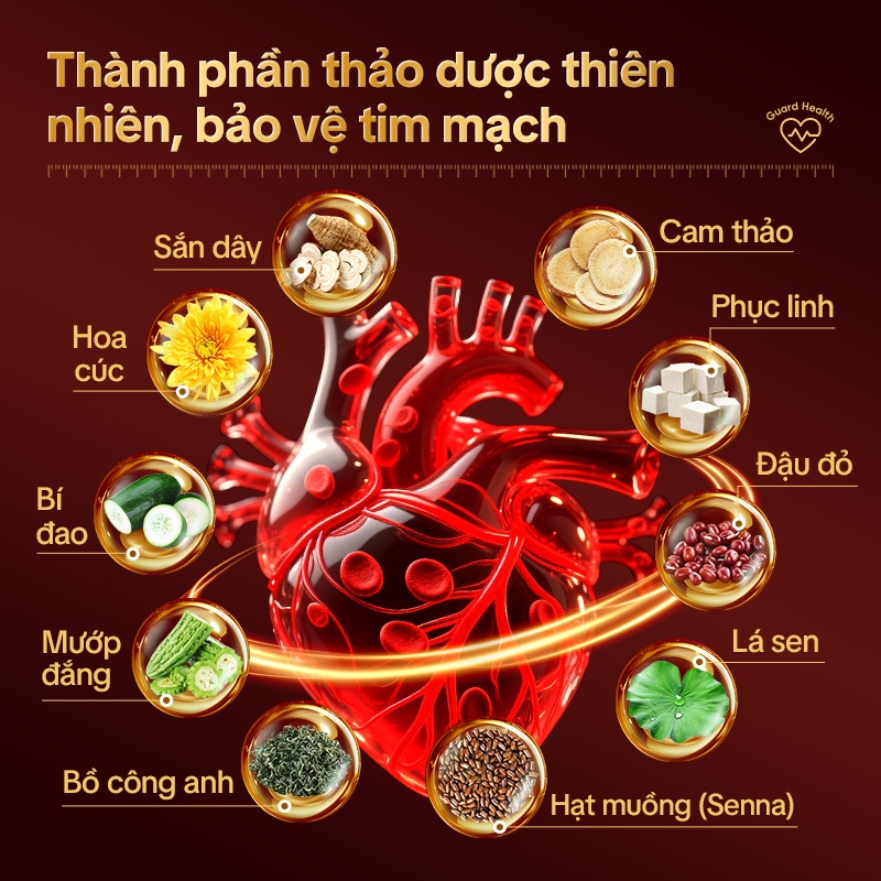 Tong Ren Tang Trà Thảo Mộc Tim Mạch Não – Hỗ Trợ Lưu Thông Máu, Giảm Mỡ Máu, Ổn Định Huyết Áp