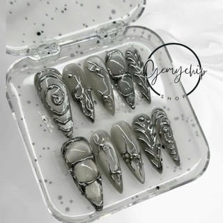 (Hỏa Tốc) Nail Box thiết kế G102 nail Y2K phong cách cá tính nhà Gemychip