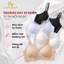Áo Ngực Nữ Su Không Gọng Mút 1cm, Áo Lót Phối Viền Ren Gợi Cảm Thanh Lịch A2606