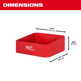 Tấm Gắn Tường Loại Lớn 48-22-8497 Milwaukee, Kệ Gắn Dụng Cụ Nhỏ 48-22-8347 Chịu Tải Tốt