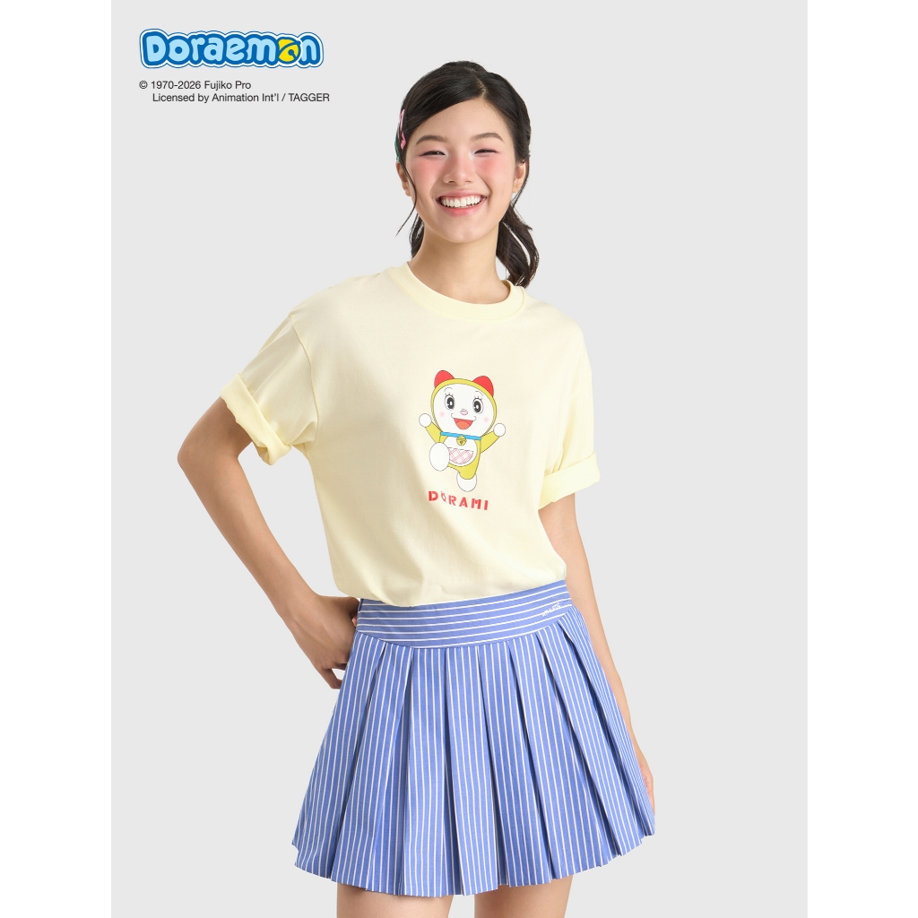 Áo phông unisex người lớn CANIFA Cotton USA cổ tròn ngắn tay in họa tiết 5TS26S004