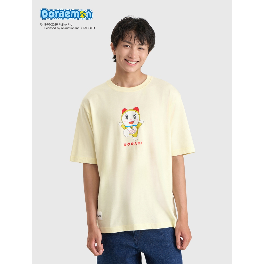 Áo phông unisex người lớn CANIFA Cotton USA cổ tròn ngắn tay in họa tiết 5TS26S004