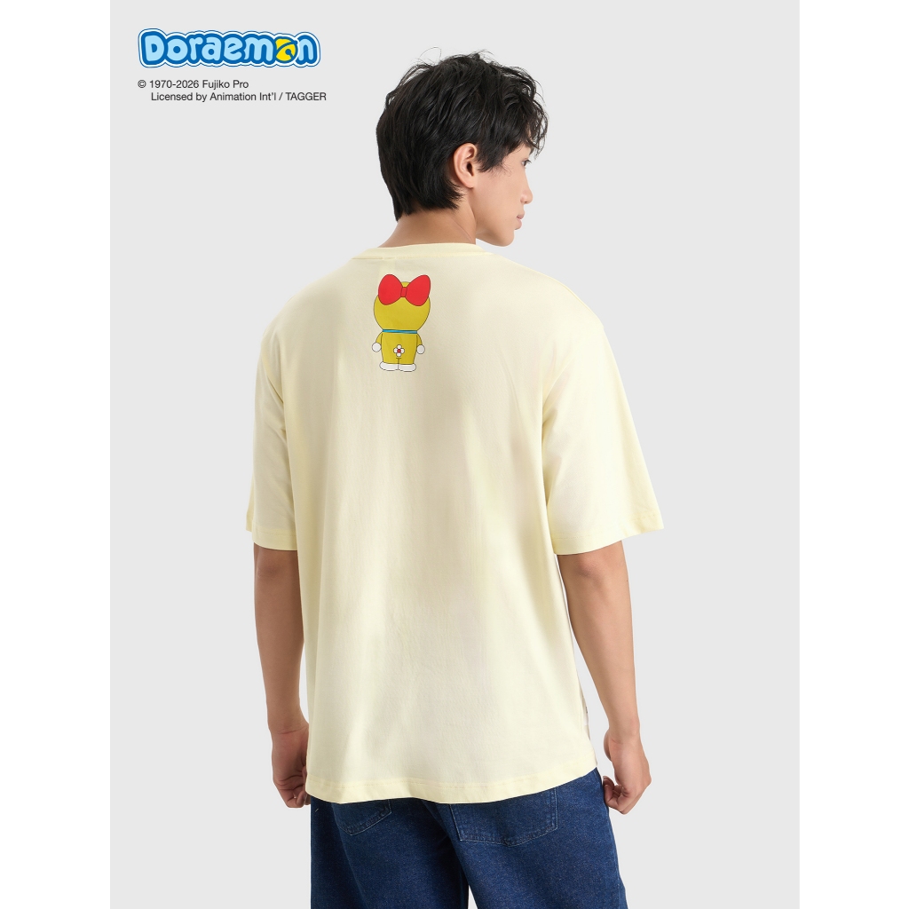 Áo phông unisex người lớn CANIFA Cotton USA cổ tròn ngắn tay in họa tiết 5TS26S004