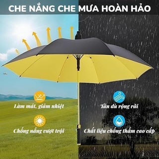 Dù Vỏ Giữ Nước Tán Rộng 125cm | Che Mưa Che Nắng Chống Thấm 8 Nan Cường Lực Hạn Chế Nhỏ Giọt