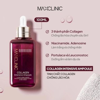 Tinh Chất MaxClinic Dưỡng Da Căng Bóng Ngăn Ngừa Lão Hóa Serum Maxclinic Mờ Thâm Nám Cấp Ẩm 100ml - Skinora Beauty