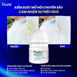 (Hỏa tốc HCM) Lăn Khử Mùi EtiaXil Nhãn Xanh Cho Da Nhạy Cảm 15ml