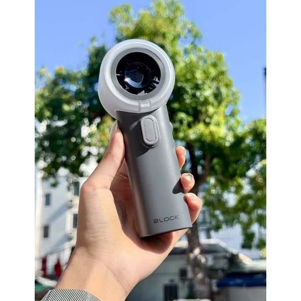 Quạt Cầm Tay Phun Sương 2LOCK Handheld Mist Fan 4000mAh | 100 Cấp Độ Gió| Động Cơ DC Không Chổi Than