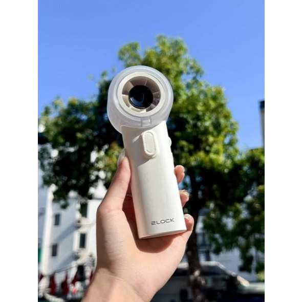 Quạt Cầm Tay Phun Sương 2LOCK Handheld Mist Fan 4000mAh | 100 Cấp Độ Gió| Động Cơ DC Không Chổi Than