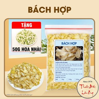 Bách hợp 500g, Bá hợp khô pha trà dưỡng trắng da, bổ phế giảm ho, tốt cho tim mạch, giúp ngủ ngon