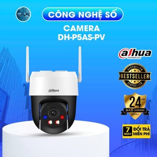 Dahua Wifi Ngoài Trời P5AS-PV 5MP Mã Mới | Hàng Rào Ảo, Khu Vực Cấm | Xoay 360 | Đàm Thoại 2 Chiều