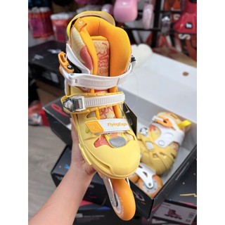 Giày patin trẻ em [Jianer] Flying Eagle S5S Pro Buzz bánh cao su đặc,càng kim loại chịu lực dưới 80kg 3 màu đen/hồng/tím