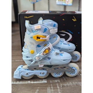 Giày patin trẻ em Flying Eagle S6S PRO SONOS bánh cao su đặc, càng nhựa chịu lực dưới 80kg 3 màu xanh/hồng/đen