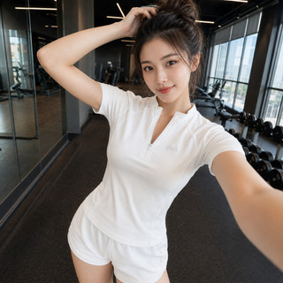 Set Đồ Tập  Gym Yoga Nữ - Áo Cộc Tay Thoáng Khí Kèm - Quần Short Giả Váy Sola 35