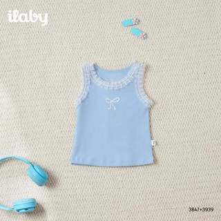 Mix set hè bé gái ILABY HCM áo tanktop viền ren và quần legging co giãn thoáng mát [3847+3939]