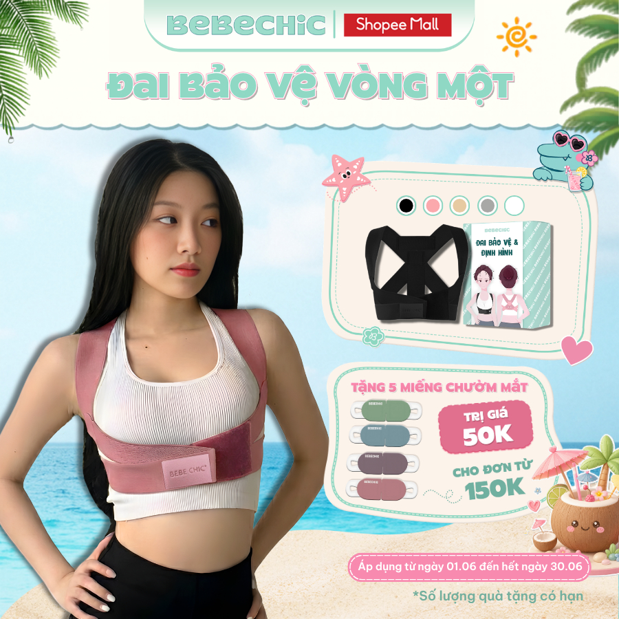 Đai Bảo Vệ Vòng 1 BEBECHIC Khắc Phục Gù Lưng, Hỗ Trợ Điều Chỉnh Tư Thế
