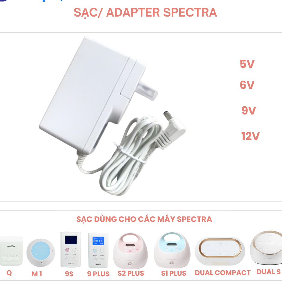 Sạc (Adaptor) máy hút sữa Spectra /Madla Freestyle Flex