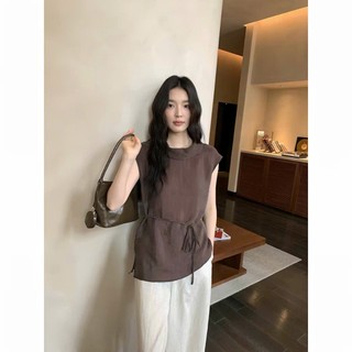 𝗘𝗹𝗹𝗲 𝗟𝗶𝗻𝗲𝗻- | LY LINEN| Áo Linen cổ đỗ kèm dây xinh