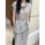 𝗘𝗹𝗹𝗲 𝗟𝗶𝗻𝗲𝗻- Áo Linen cổ đỗ kèm dây xinh