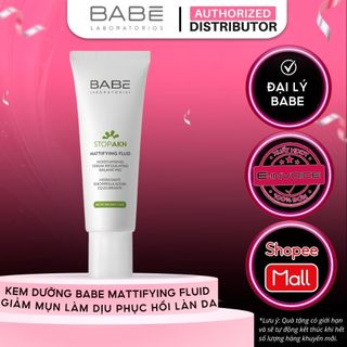 Kem Dưỡng Ẩm Giảm Mụn, Kiểm Soát Dầu BABE Stop AKN Mattifying 50ml