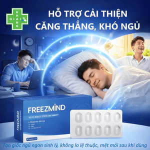 Viên uống Freezmind hỗ trợ giảm căng thẳng mùa deadline, giúp ngủ ngon, ngủ sâu giấc an toàn và hiệu quả