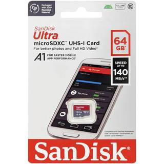 Thẻ nhớ MicroSDXC SanDisk Ultra A1 64GB Class 10 U1 đọc 140MB/s (Đỏ) - Nhất Tín Computer