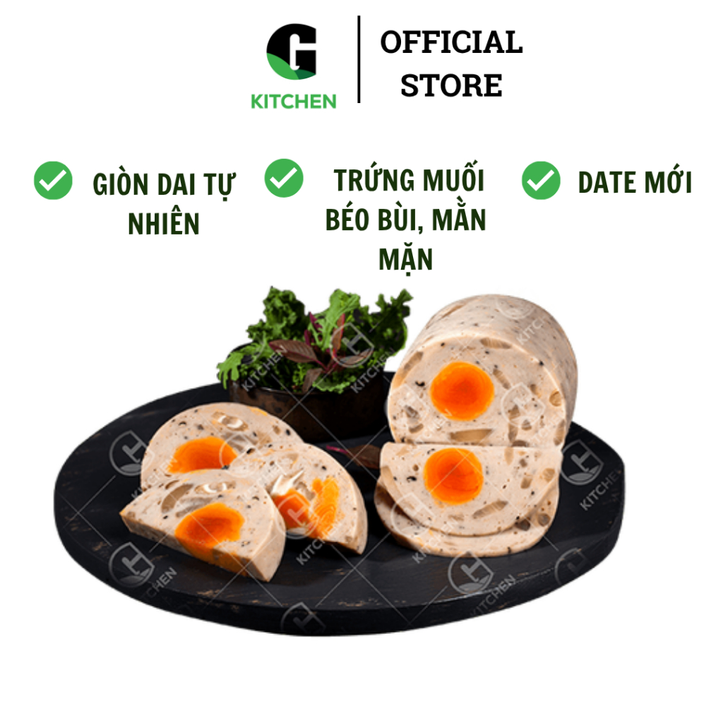Chả lụa bì trứng muối G Kitchen 200g/500g [Giao HCM]