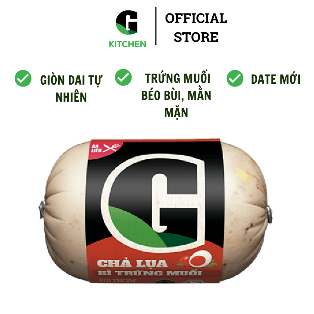 Chả lụa bì trứng muối G Kitchen 200g/500g [Giao HCM]