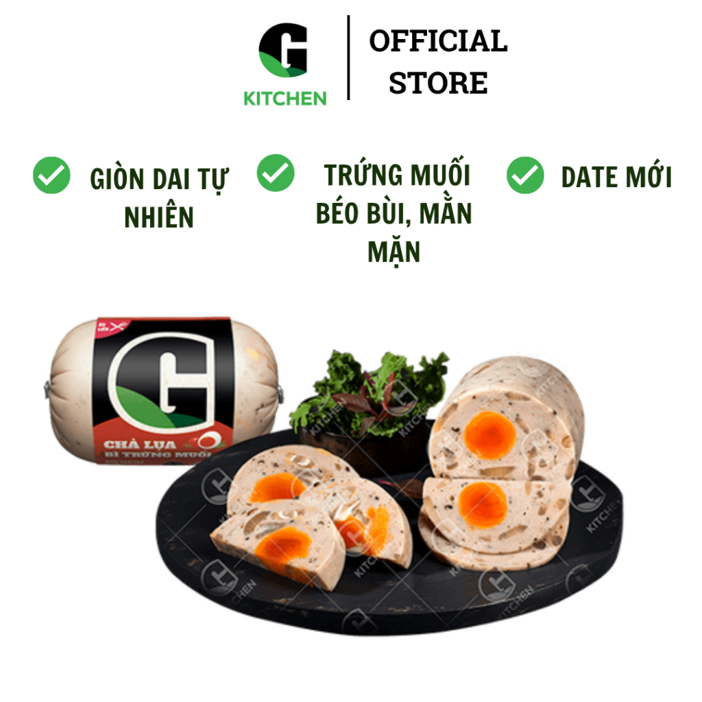 Chả lụa bì trứng muối G Kitchen 200g/500g [Giao HCM]