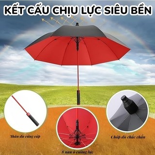Dù Vỏ Giữ Nước Tán Rộng 125cm | Che Mưa Che Nắng Chống Thấm 8 Nan Cường Lực Hạn Chế Nhỏ Giọt