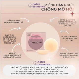 Miếng Dán Ngực Davichi Chống Mồ Hôi Miếng Dán Nâng Ngực Nhiệt Tự Thân Davichi Silicone Lifting Nipple - Skinora Beauty