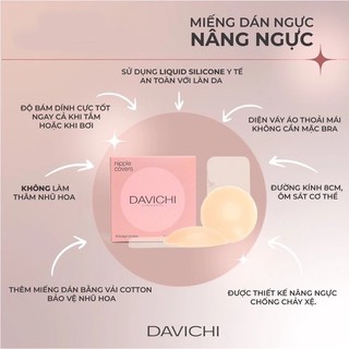 Miếng Dán Ngực Davichi Chống Mồ Hôi Miếng Dán Nâng Ngực Nhiệt Tự Thân Davichi Silicone Lifting Nipple - Skinora Beauty