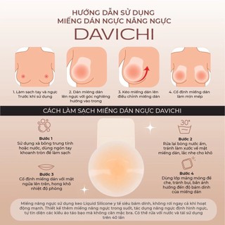Miếng Dán Ngực Davichi Chống Mồ Hôi Miếng Dán Nâng Ngực Nhiệt Tự Thân Davichi Silicone Lifting Nipple - Skinora Beauty