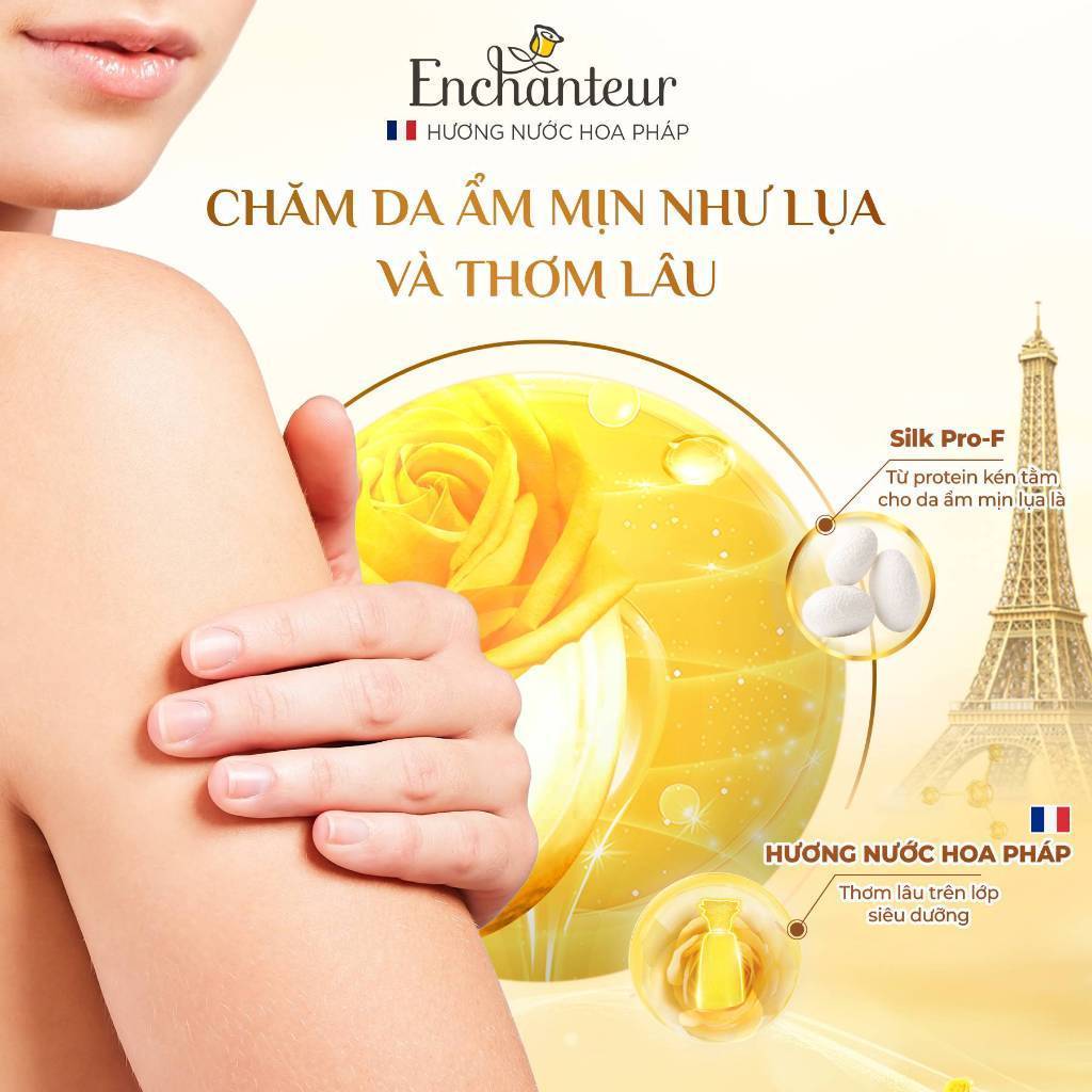 [SVIP] Sữa tắm hương nước hoa Pháp Enchanteur Deluxe 650g / 900g - Mềm mịn như lụa Lưu hương 24H